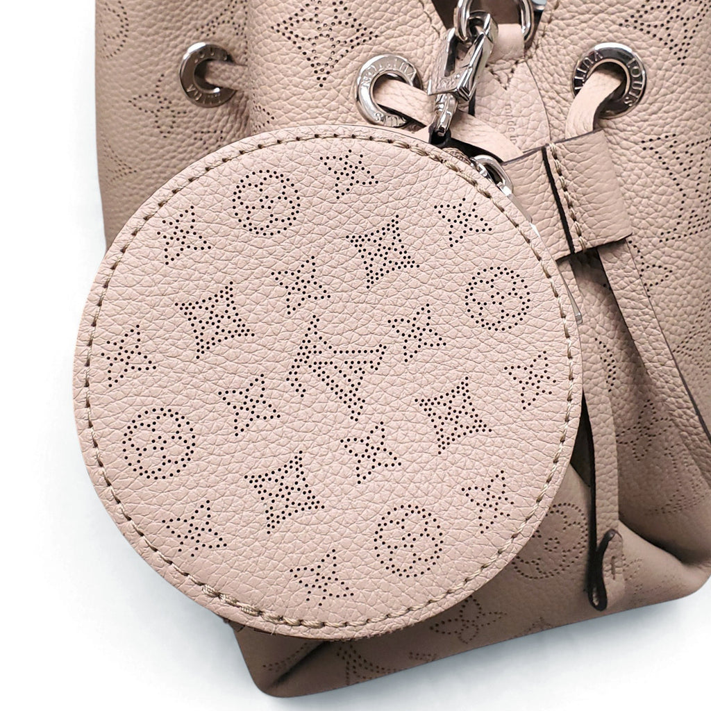 LOUIS VUITTON TAUPE BELLA MAHINA BUCKET BAG WITH TWO STRAPS