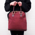 LOUIS VUITTON VINTAGE BURGUNDY MONOGRAM 'ALMA' BAG