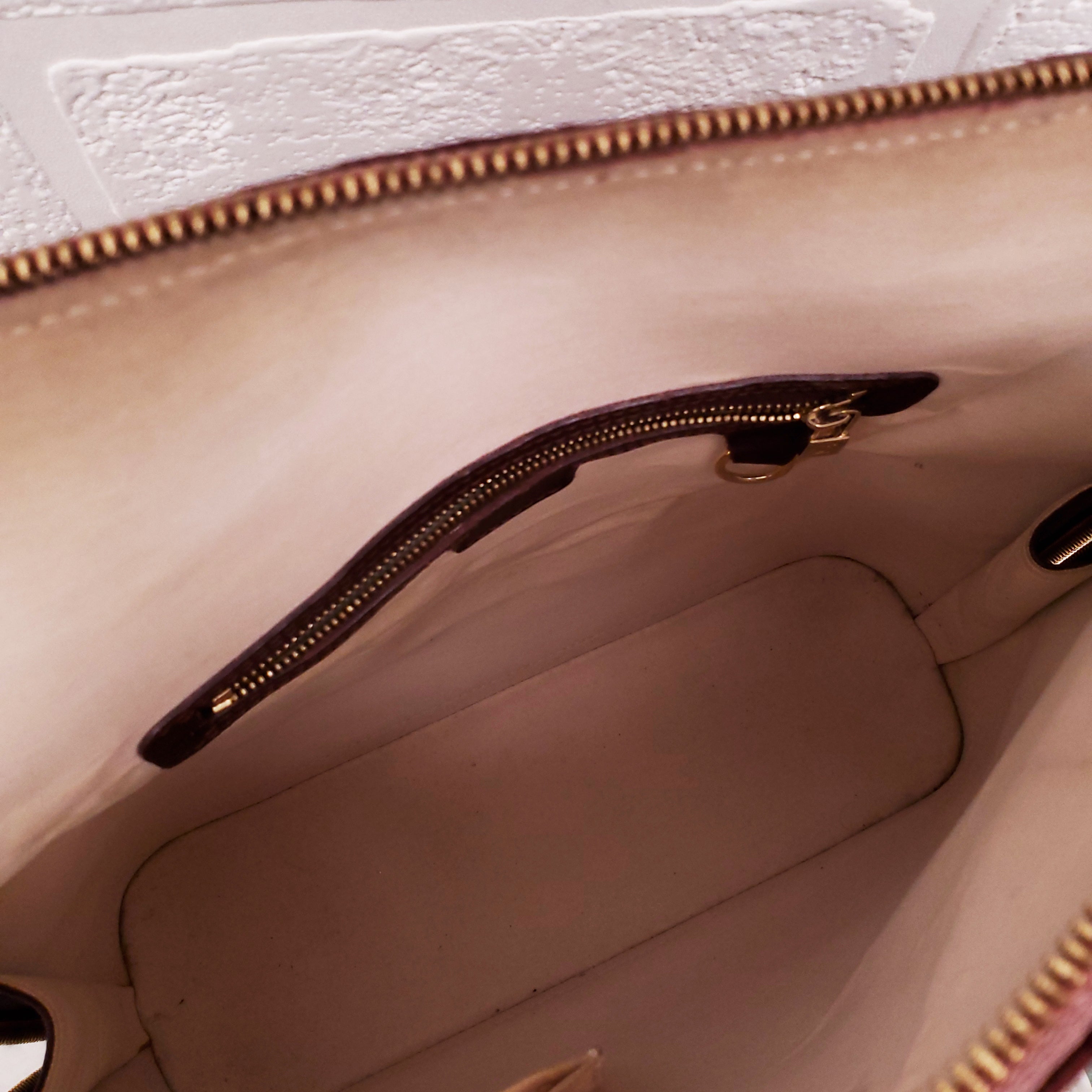 LOUIS VUITTON VINTAGE BURGUNDY MONOGRAM 'ALMA' BAG