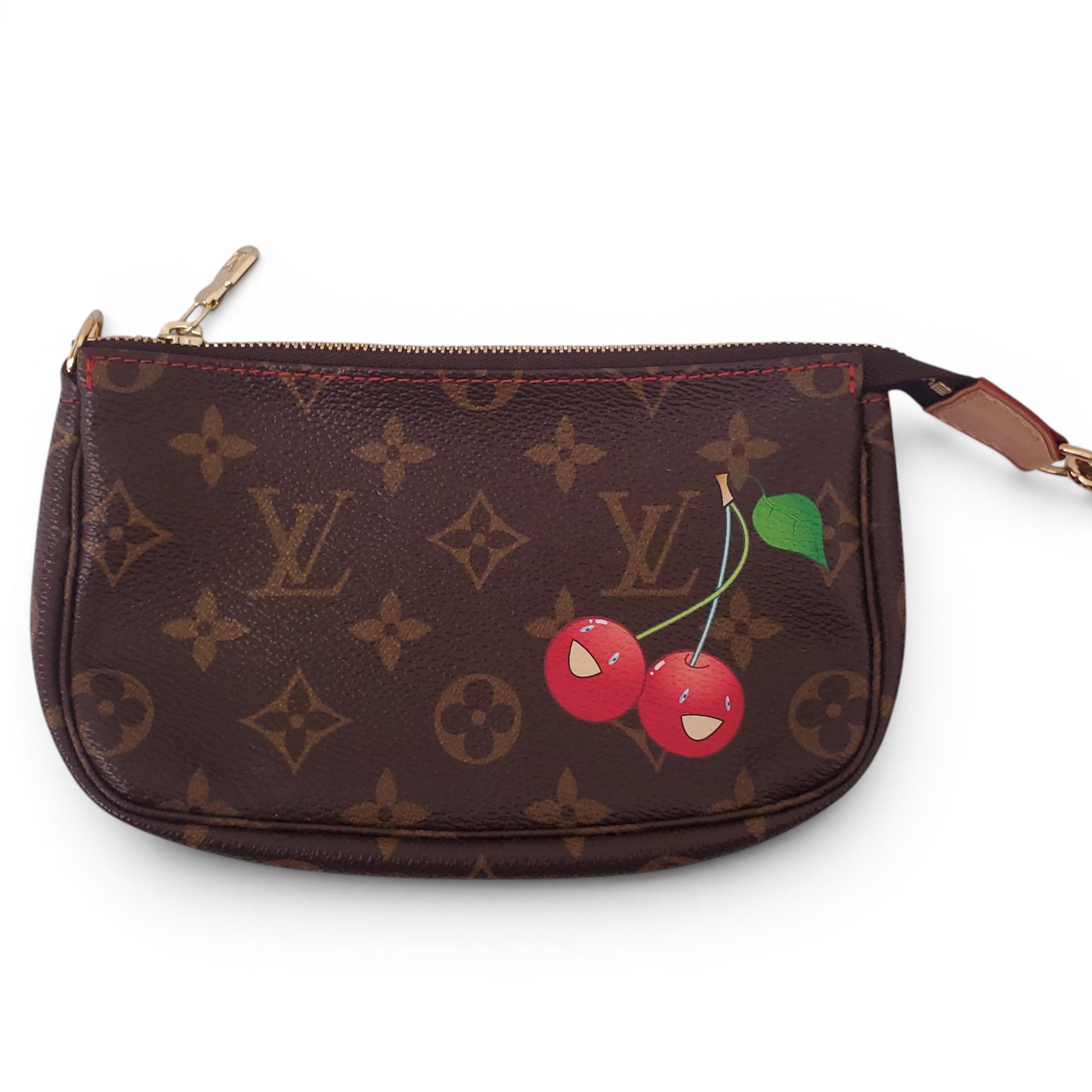 LOUIS VUITTON x TAKASHI MURAKAMI MONOGRAM CHERRY BUCKET BAG