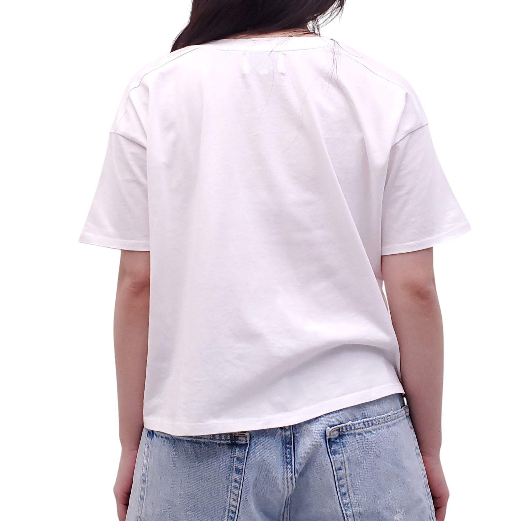 LOULOU STUDIO WHITE T-SHIRT - SIZE M
