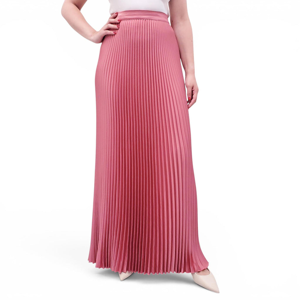 L'IDÉE PINK PLEATED SKIRT - SIZE 10