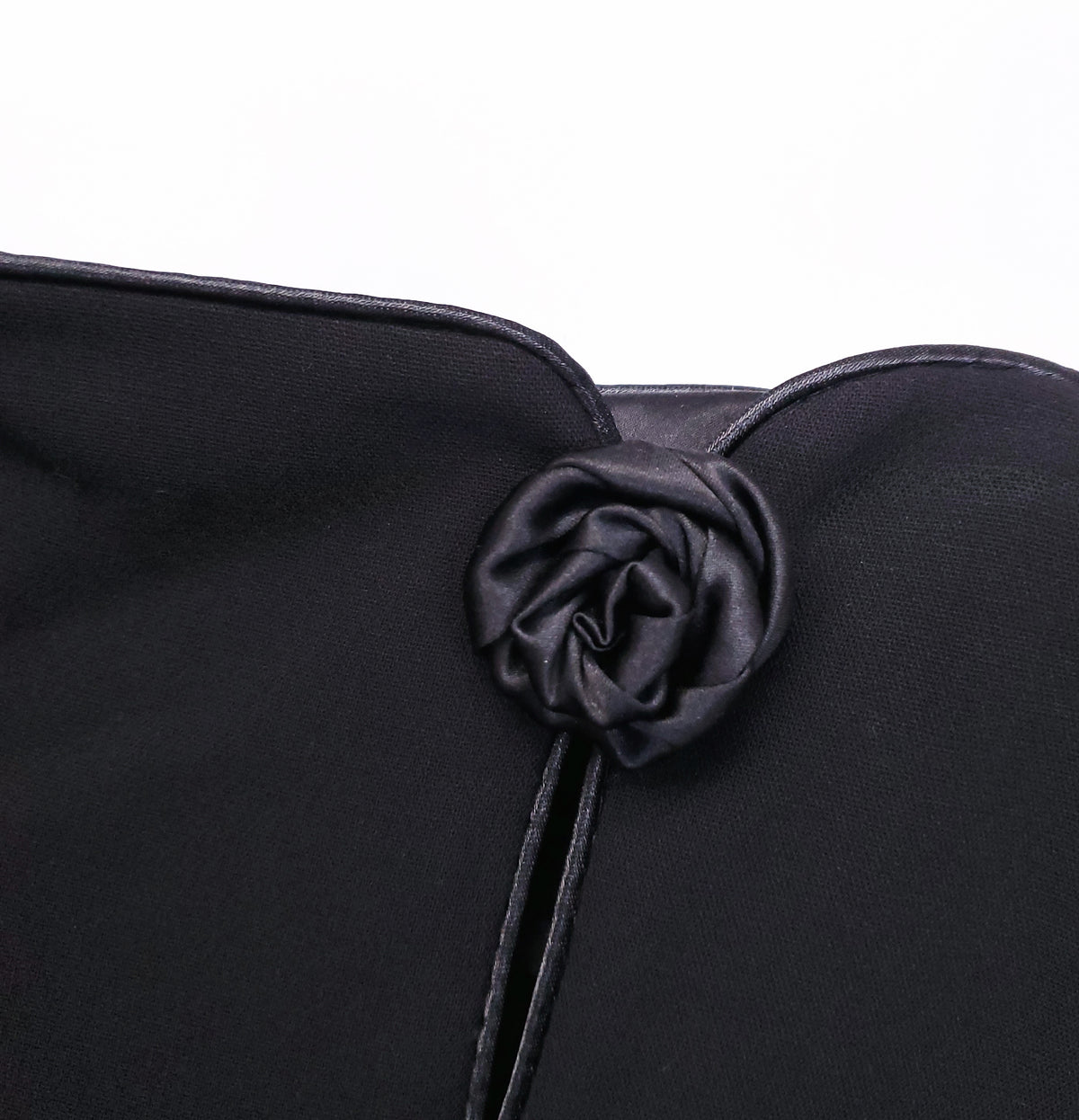 MAGDA BUTRYM BLACK FLORAL MAXI SKIRT WITH ROSETTE DETAIL -  SIZE US 6 (EU 38)