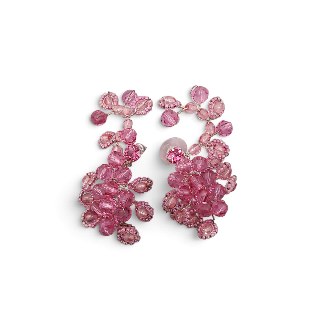 MAGDA BUTRYM PINK BEADED EARRINGS