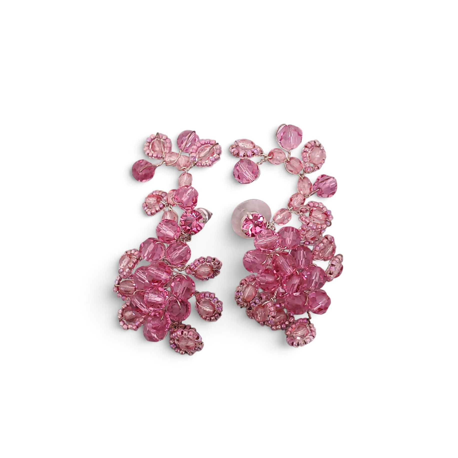 MAGDA BUTRYM PINK BEADED EARRINGS