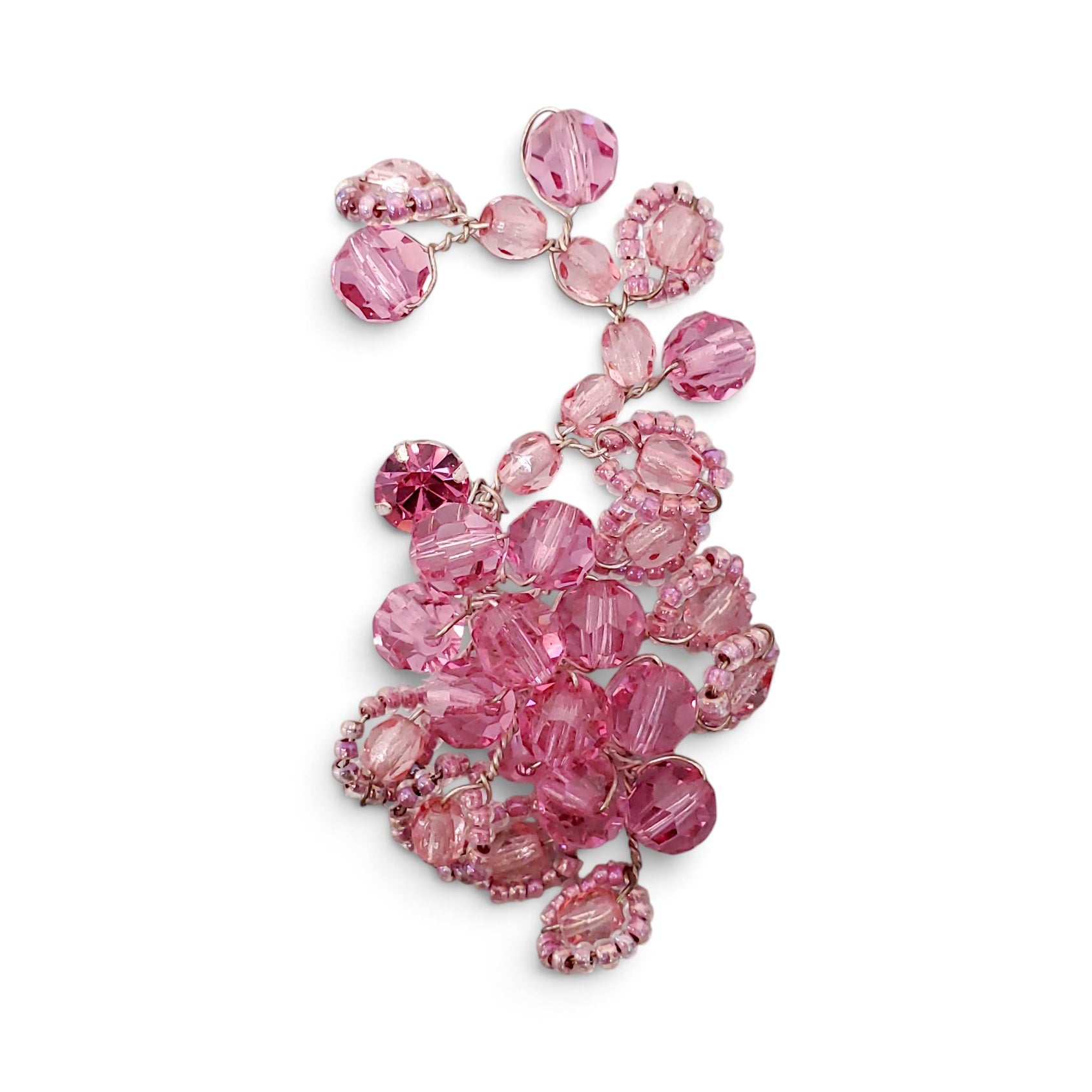 MAGDA BUTRYM PINK BEADED EARRINGS