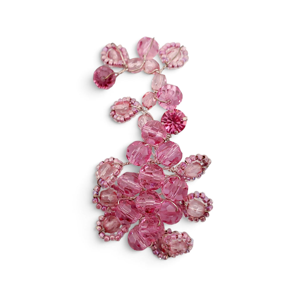 MAGDA BUTRYM PINK BEADED EARRINGS