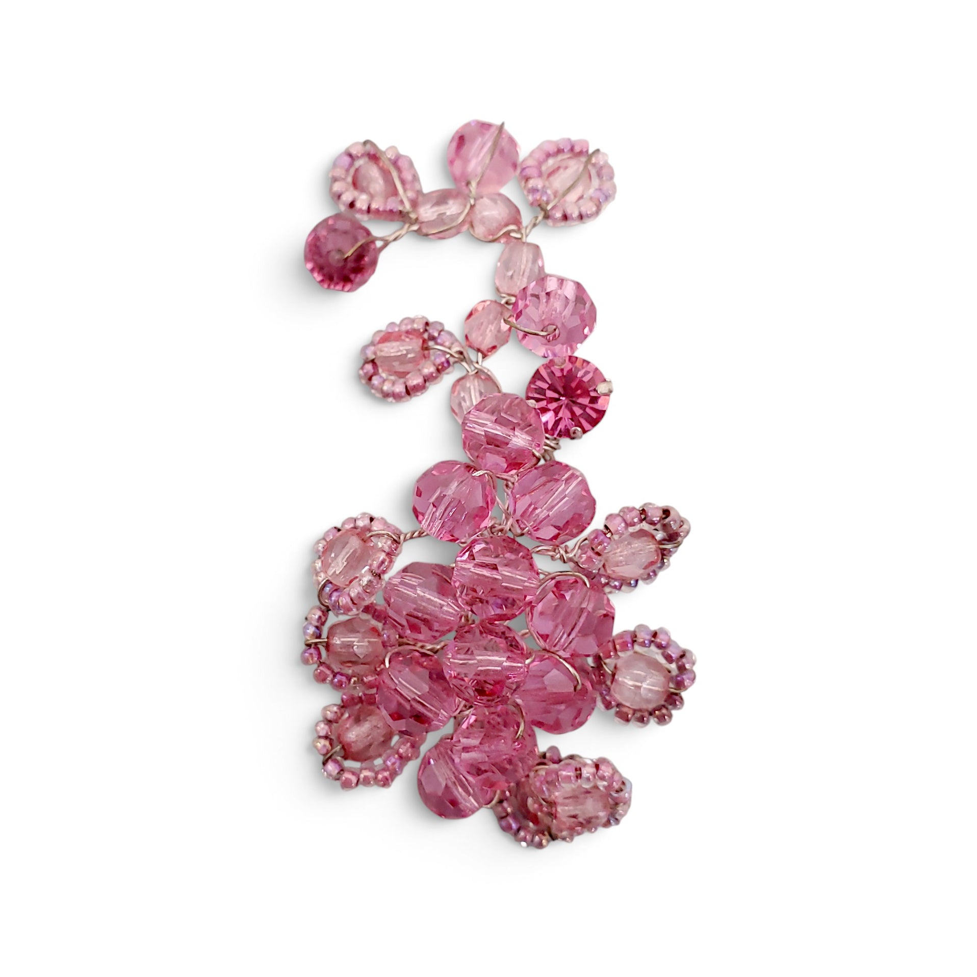 MAGDA BUTRYM PINK BEADED EARRINGS