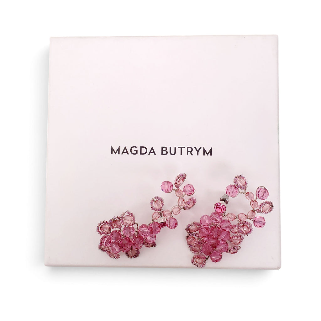 MAGDA BUTRYM PINK BEADED EARRINGS