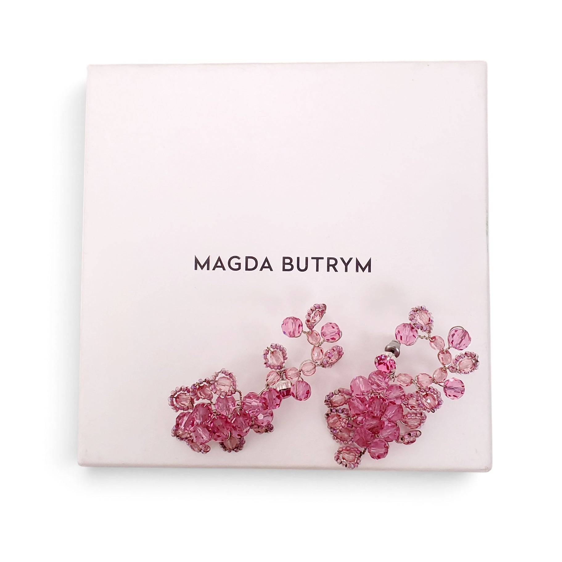 MAGDA BUTRYM PINK BEADED EARRINGS