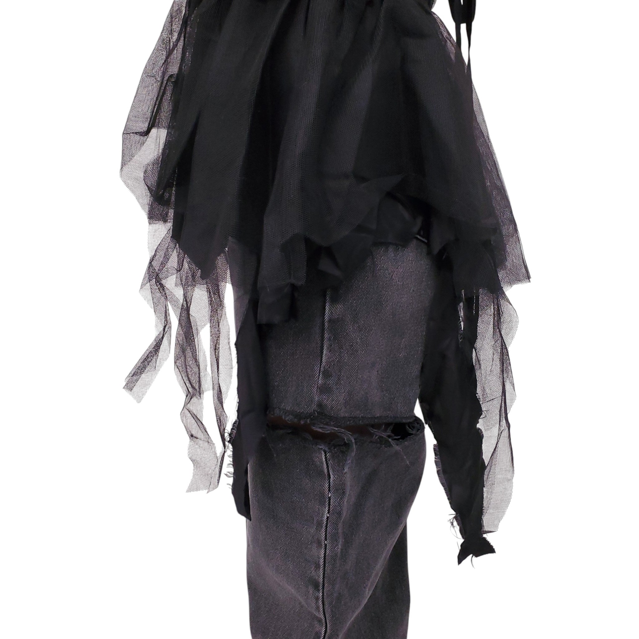 MM6 MAISON MARGIELA BLACK TULLE TANK TOP - SIZE 40