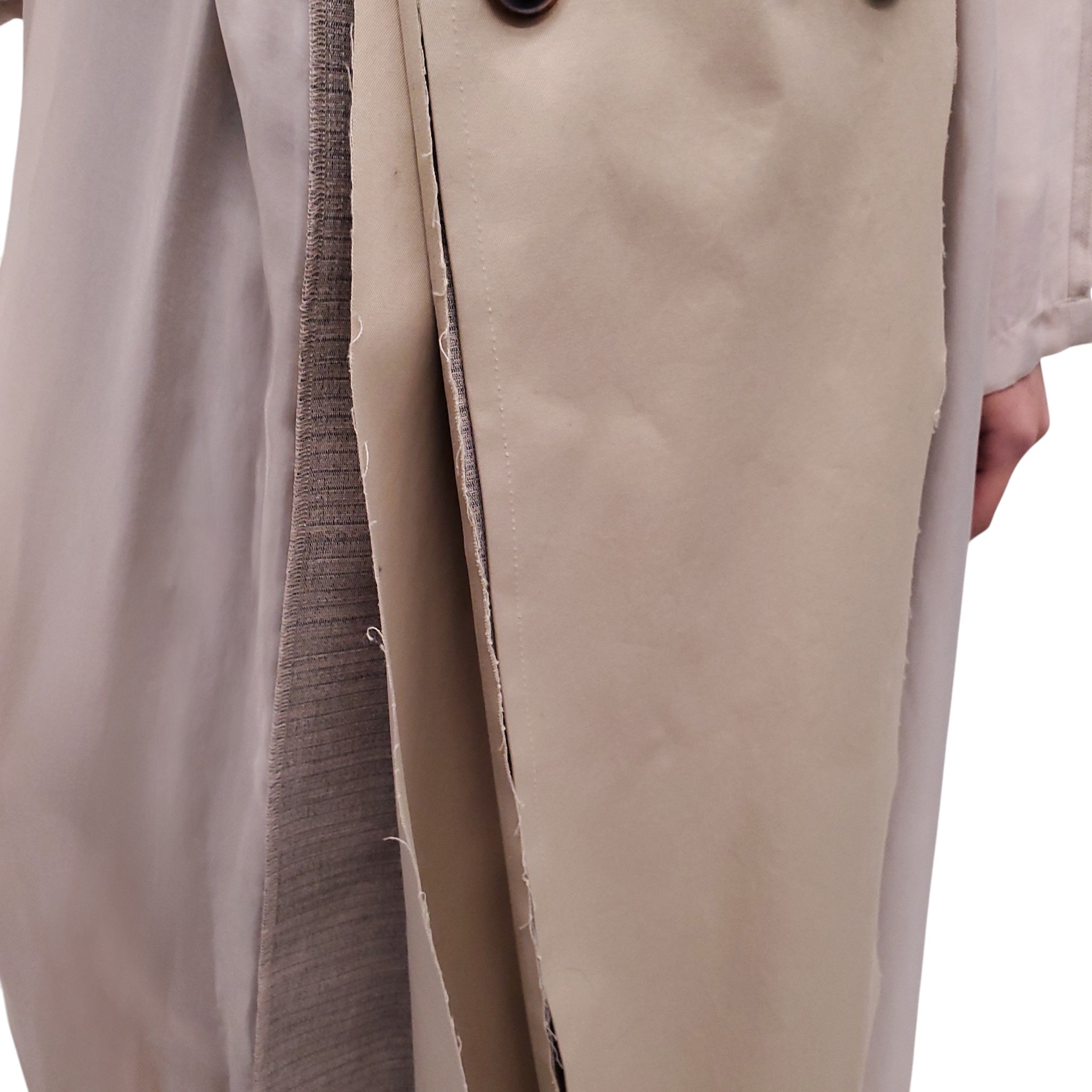 MAISON MARGIELA DECONSTRUCTED TRENCH COAT WITH SHEER DETAIL - SIZE 42