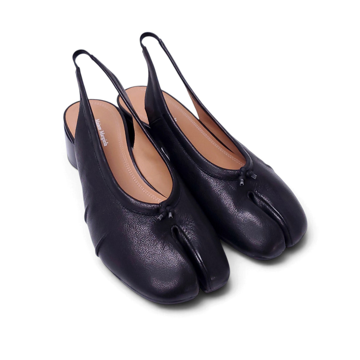 MAISON MARGIELA TABI BALLERINA SLINGBACK IN BLACK - SIZE 38.5