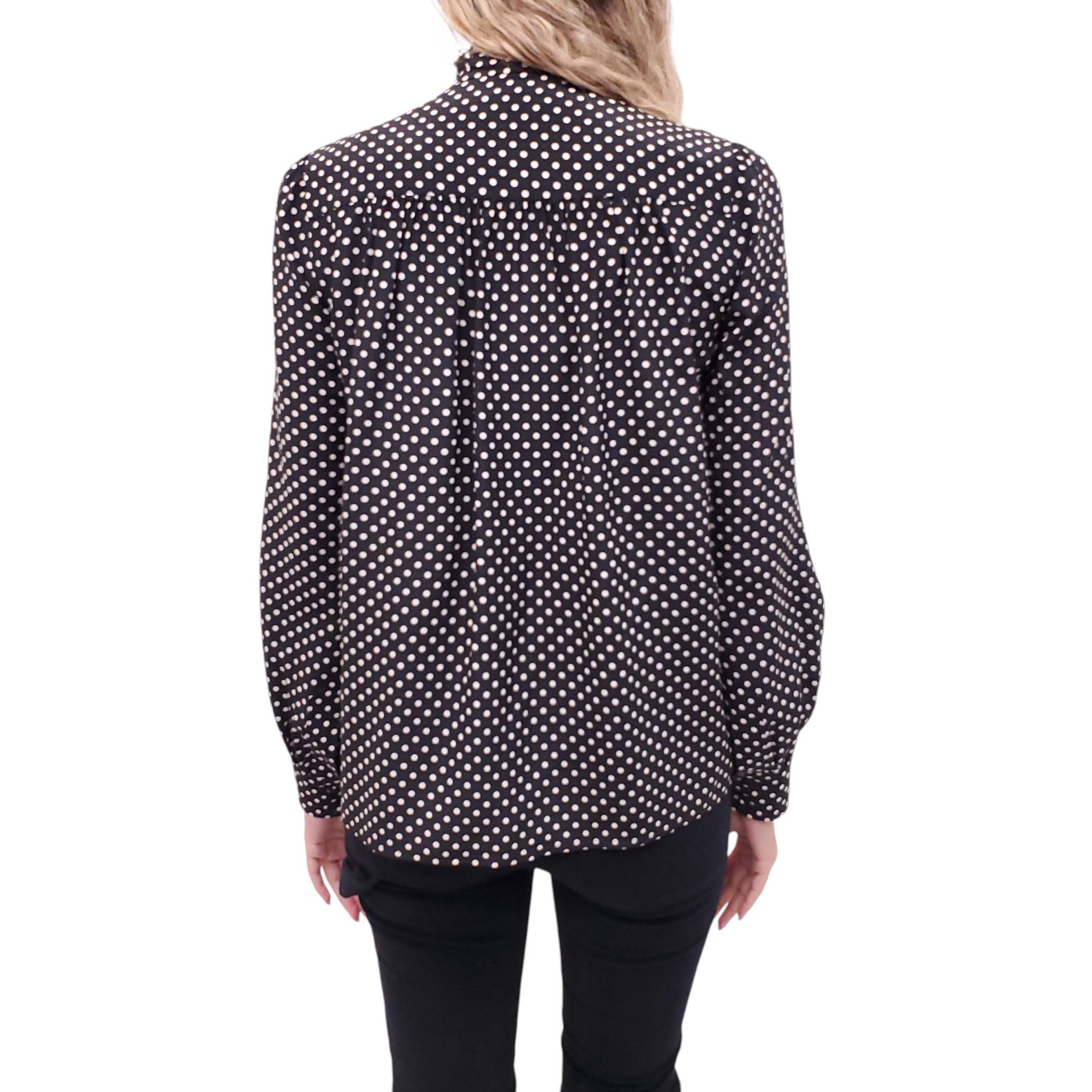 MARC JACOBS BLACK POLKA DOT BLOUSE - SIZE S