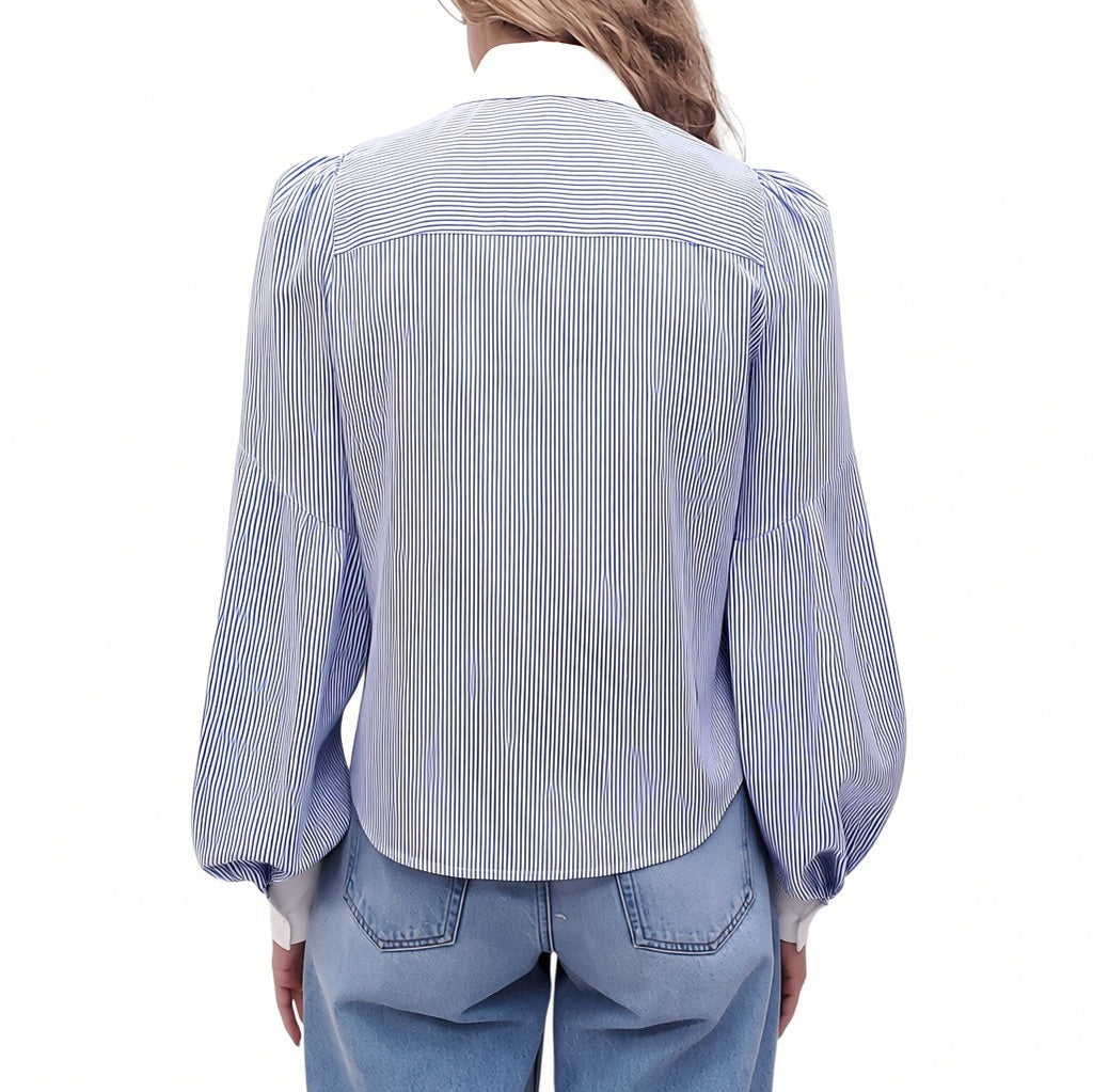 MARC JACOBS PINSTRIPE BLOUSE - SIZE 2