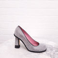 MARCO DE VINCENZO CRYSTAL ROUND TOE HEELS - SIZE 36