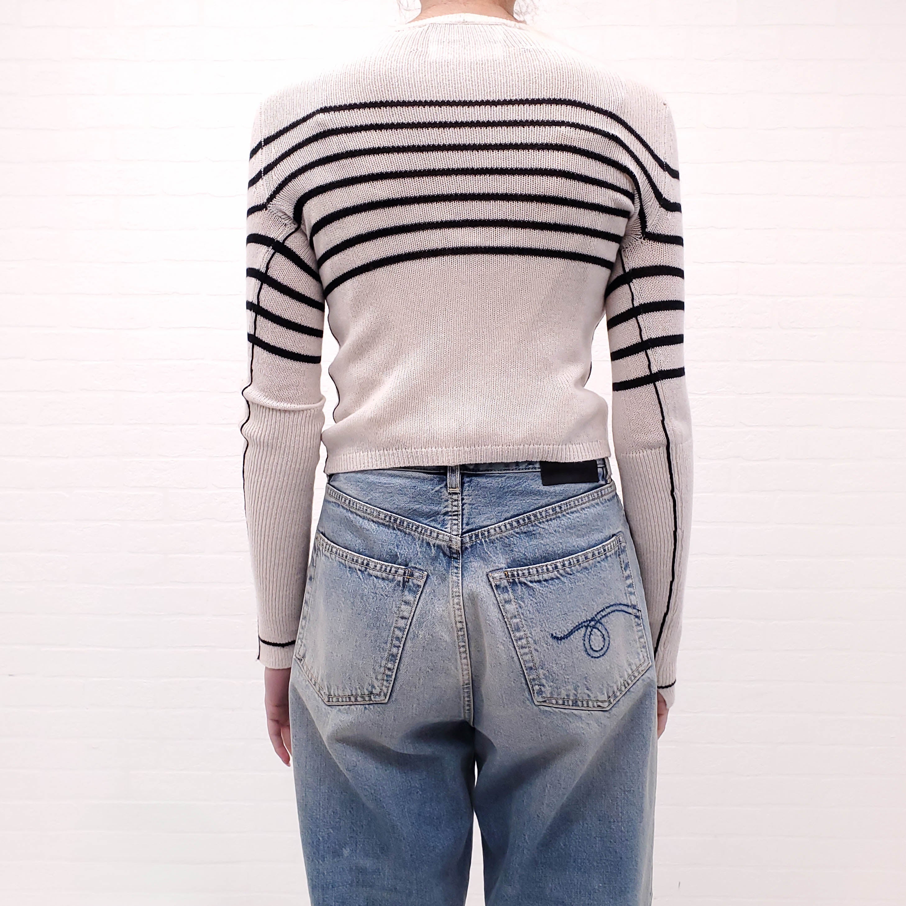 MARIA MCMANUS STRIPED SWEATER - SIZE XS