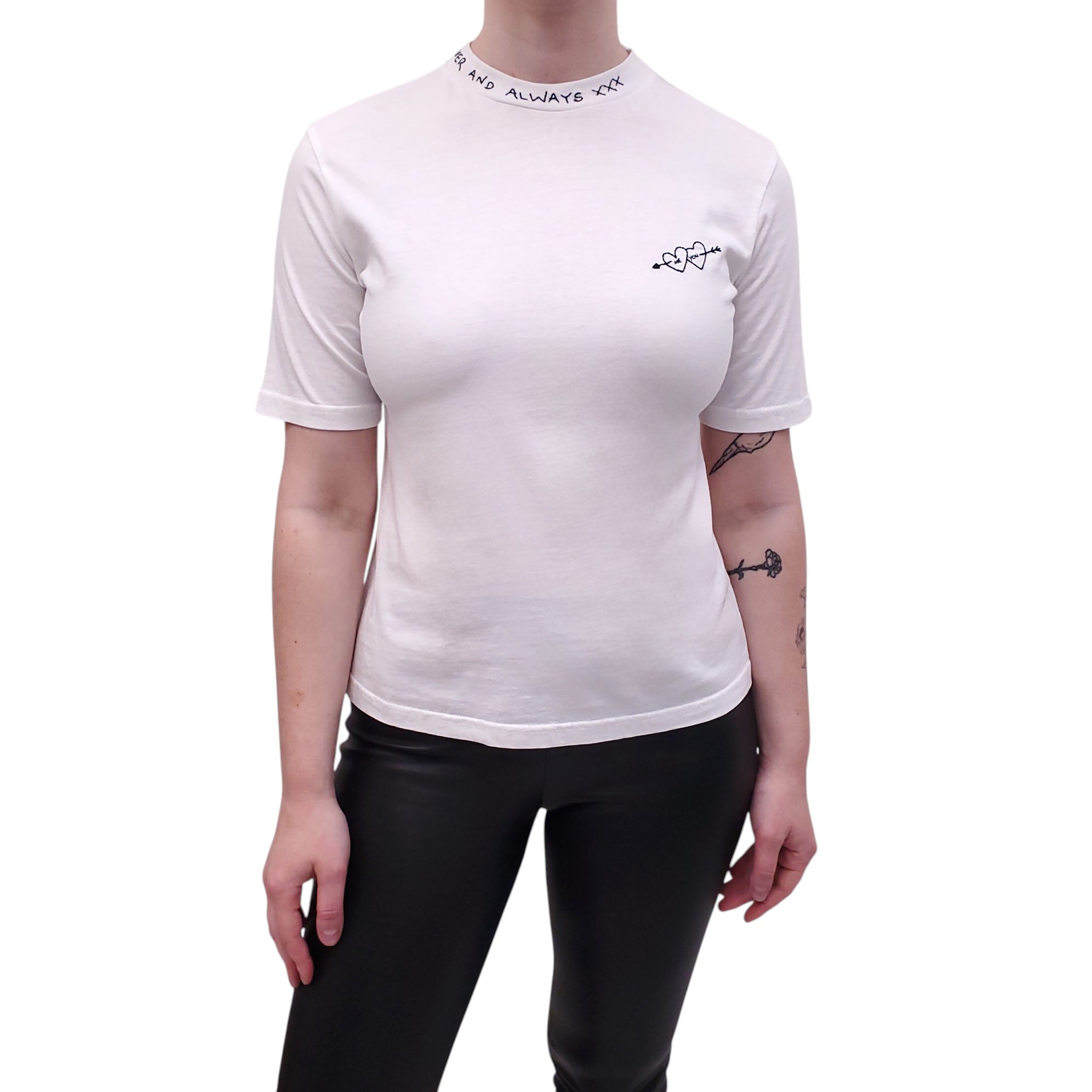 MARKUS LUPFER EMBROIDERED T-SHIRT - SIZE XS