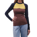 MARNI 3 TONE COLOURED SHORT SLEEVE SWEATER - SIZE 36