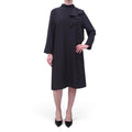 MARNI BLACK DRESS WITH RUFFLE - SIZE 46
