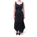 MARNI BLACK COTTON MAXI DRESS - SIZE 40