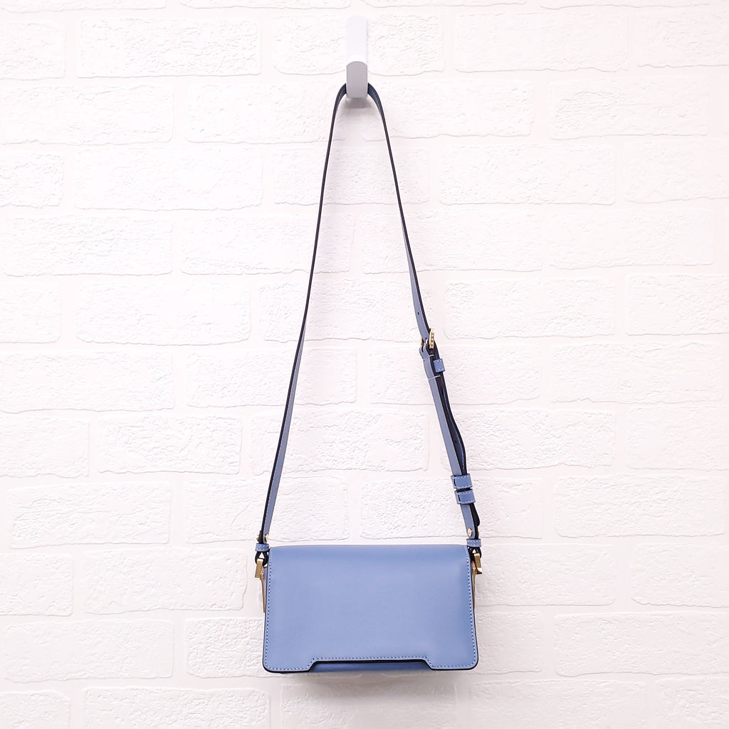 MARNI BLUE TRUNKAROO MINI SHOULDER BAG
