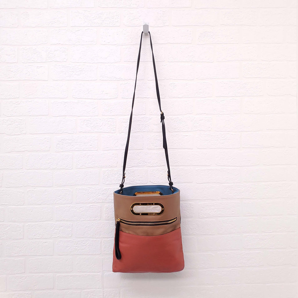 MARNI MULTI-COLOUR LEATHER HANDLE BAG