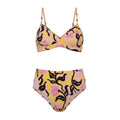 MARNI PINK AND YELLOW PRINT BIKINI - SIZE 36