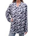 MARNI SILVER LEOPARD PATTERNED SHIRT - SIZE 46