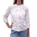 MARNI WHITE COTTON BLOUSE - SIZE 42