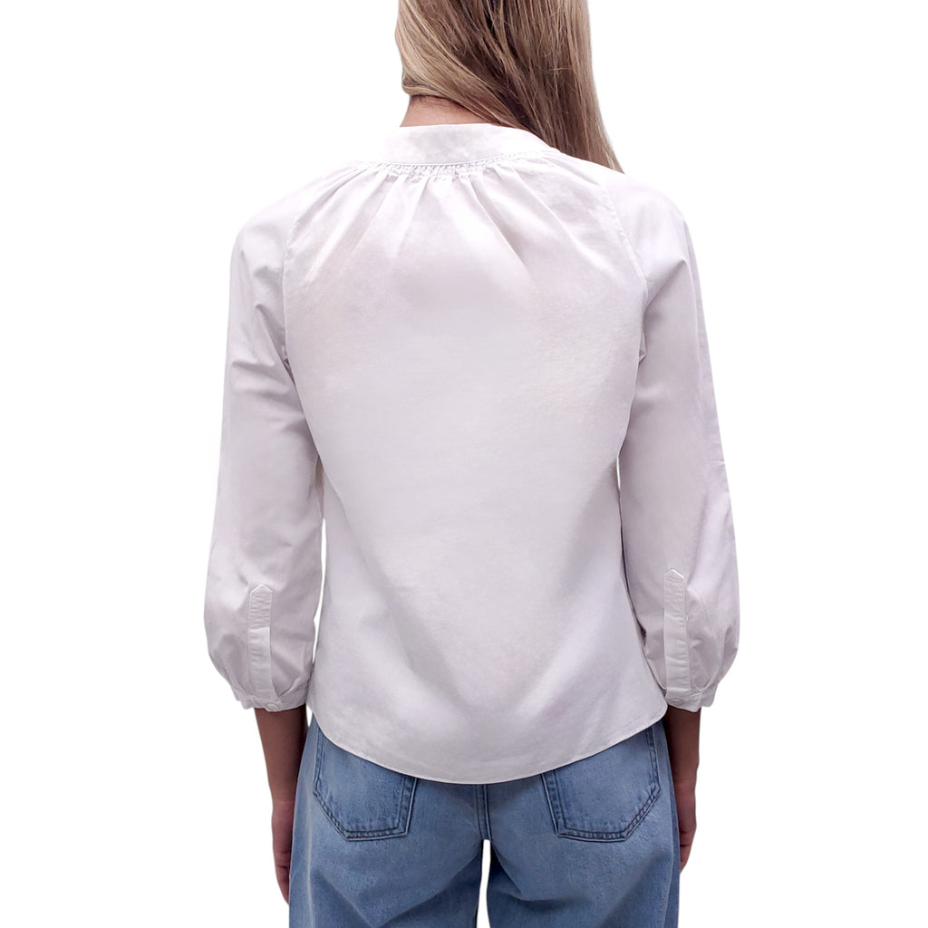 MARNI WHITE COTTON BLOUSE - SIZE 42