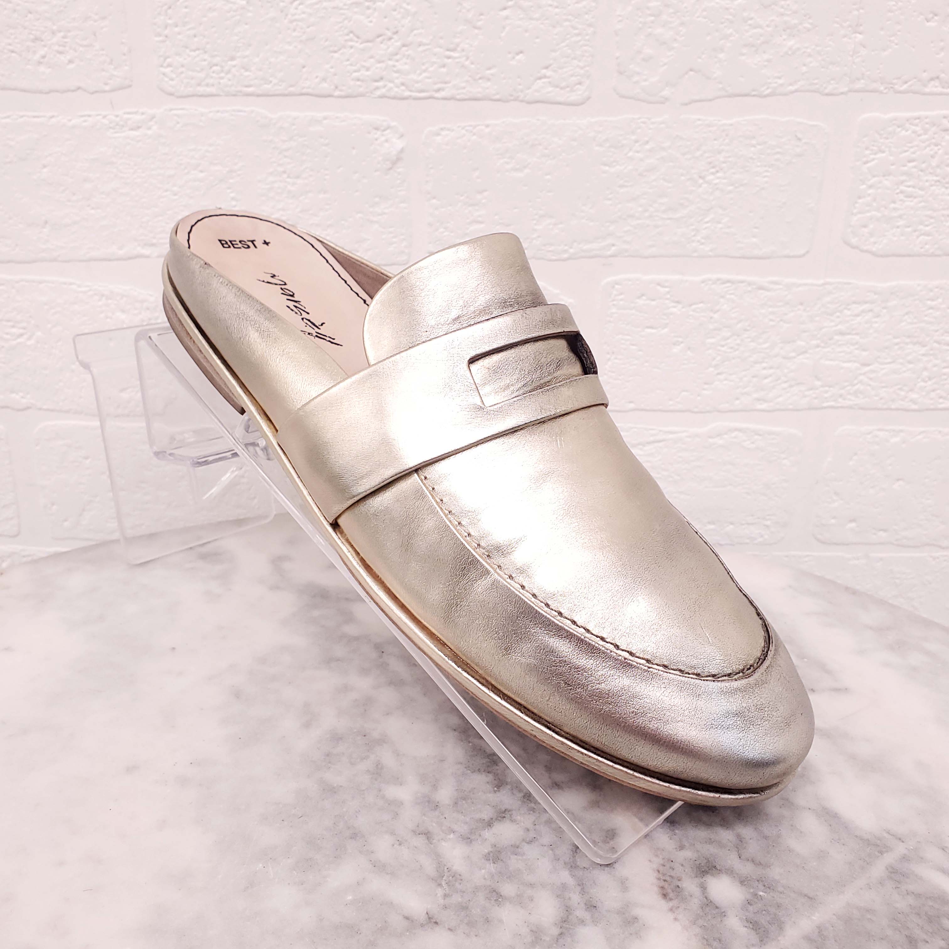 MARSÈLL GOLD LOAFER SLIDES - SIZE 37.5