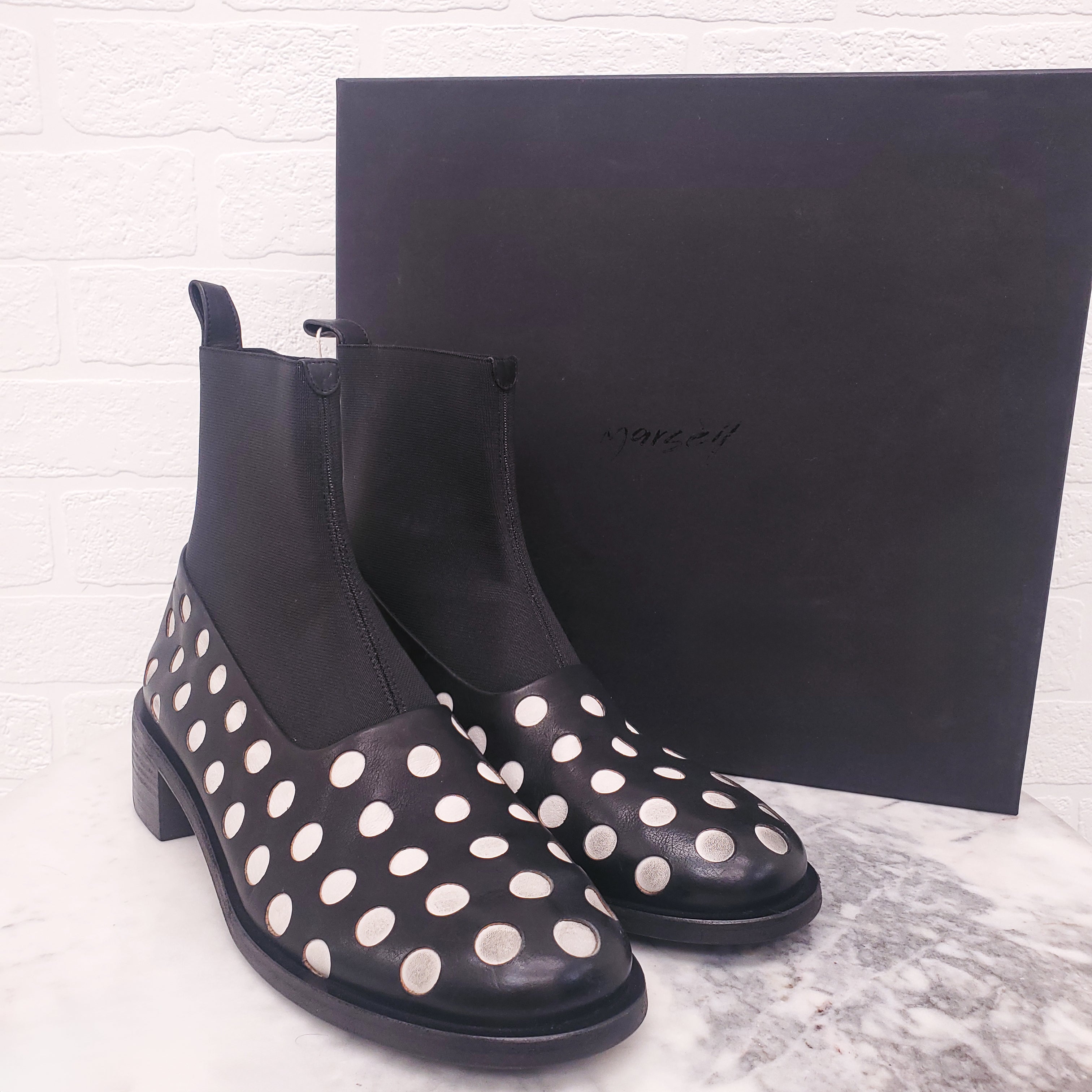 MARSÈLL POLKA DOT BOOTIES - SIZE 38.5