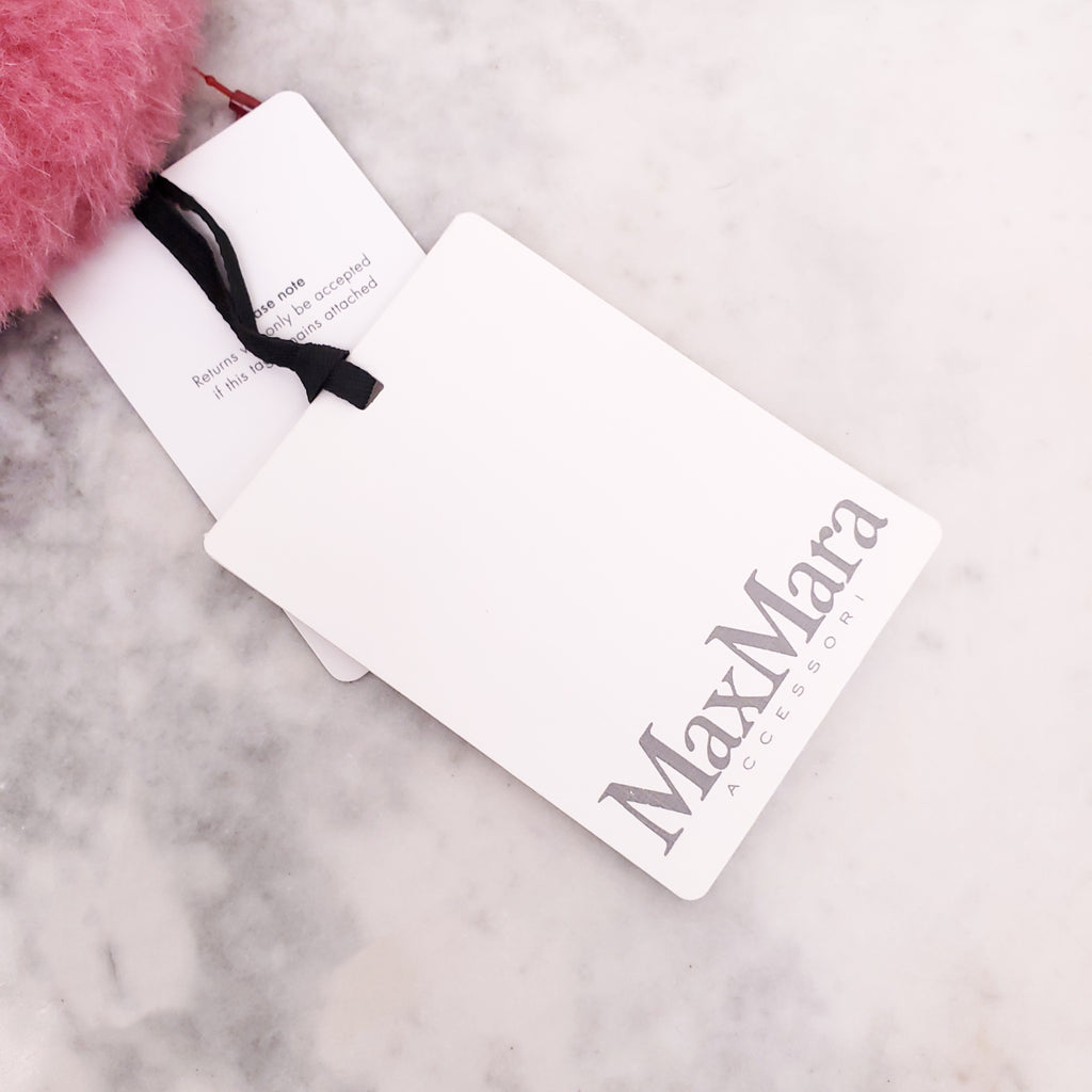 MAX MARA PINK TEDDY EARMUFFS AND GLOVES SET