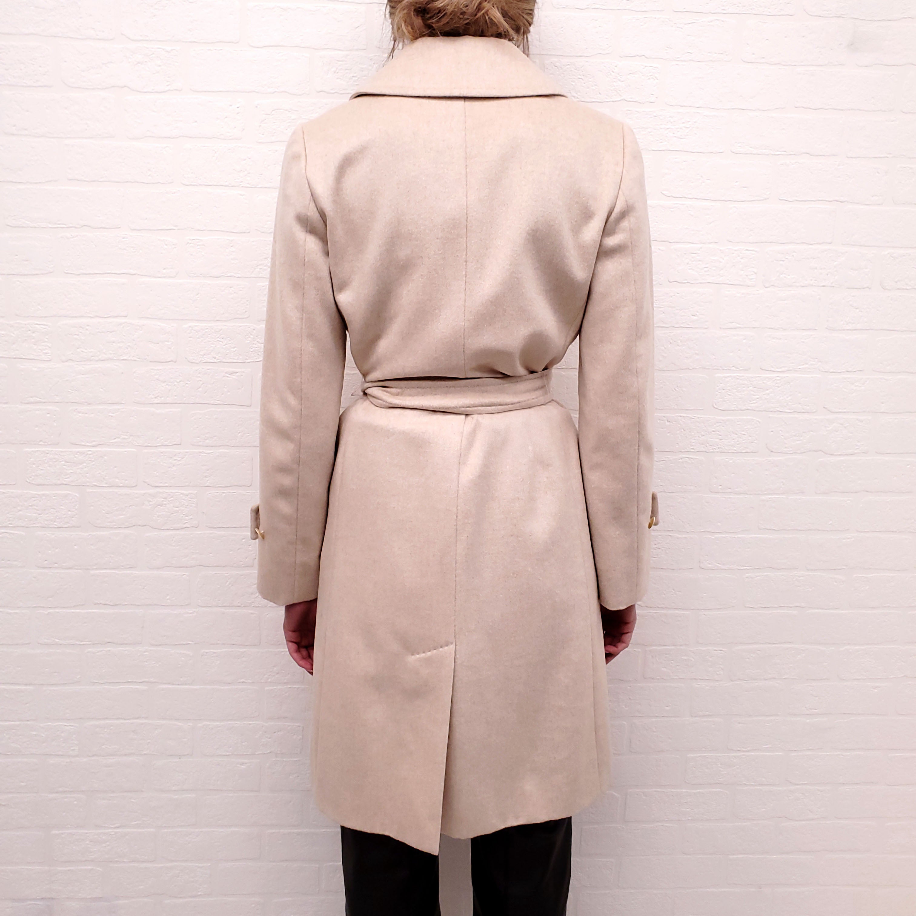 MAX MARA STUDIO LIGHT CAMEL COAT - SIZE 4