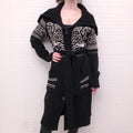 MCQ ALEXANDER MCQUEEN KNIT PATTERNED LONG CARDIGAN - SIZE S