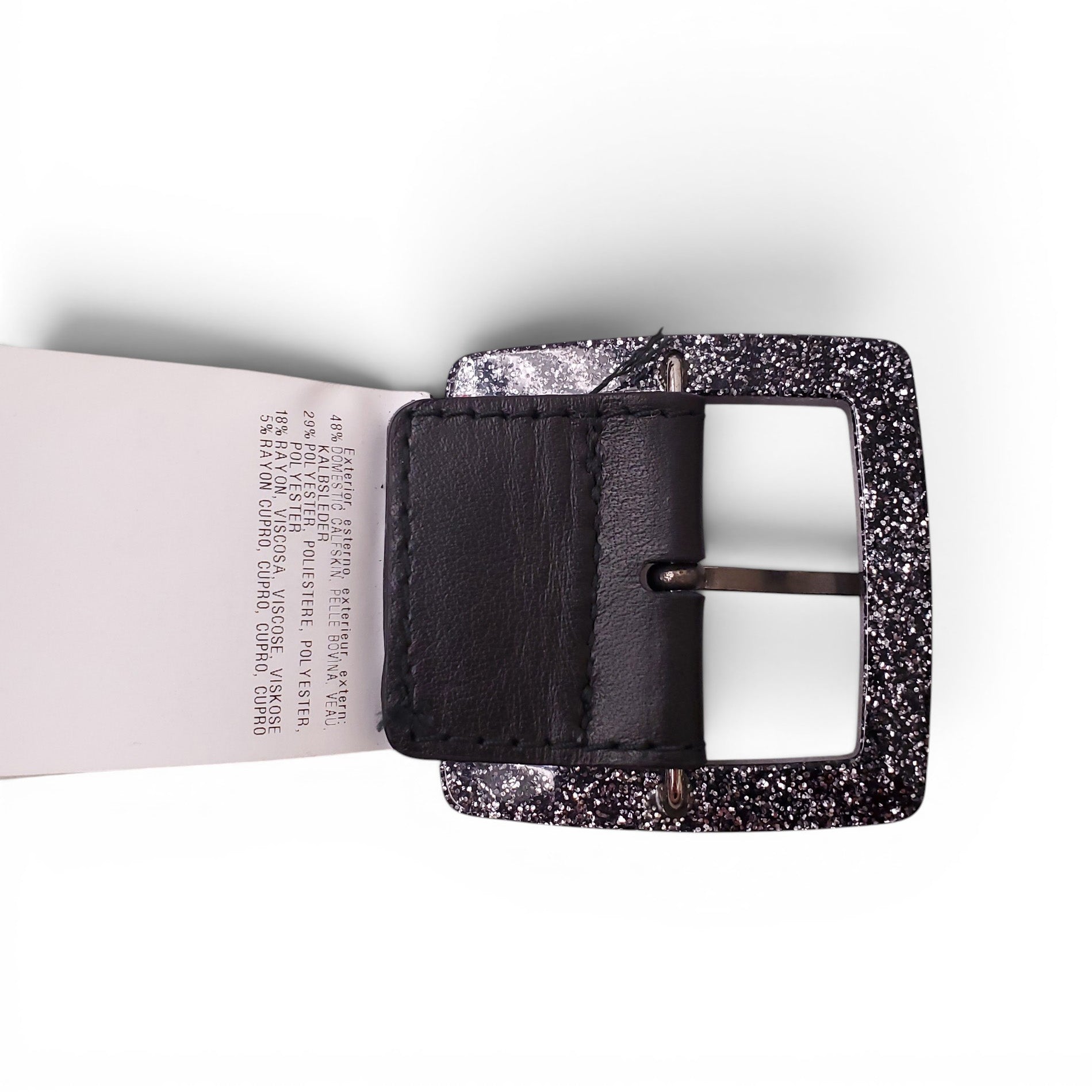 MISSONI GREEN METALLIC PATTERNED BELT - SIZE 80