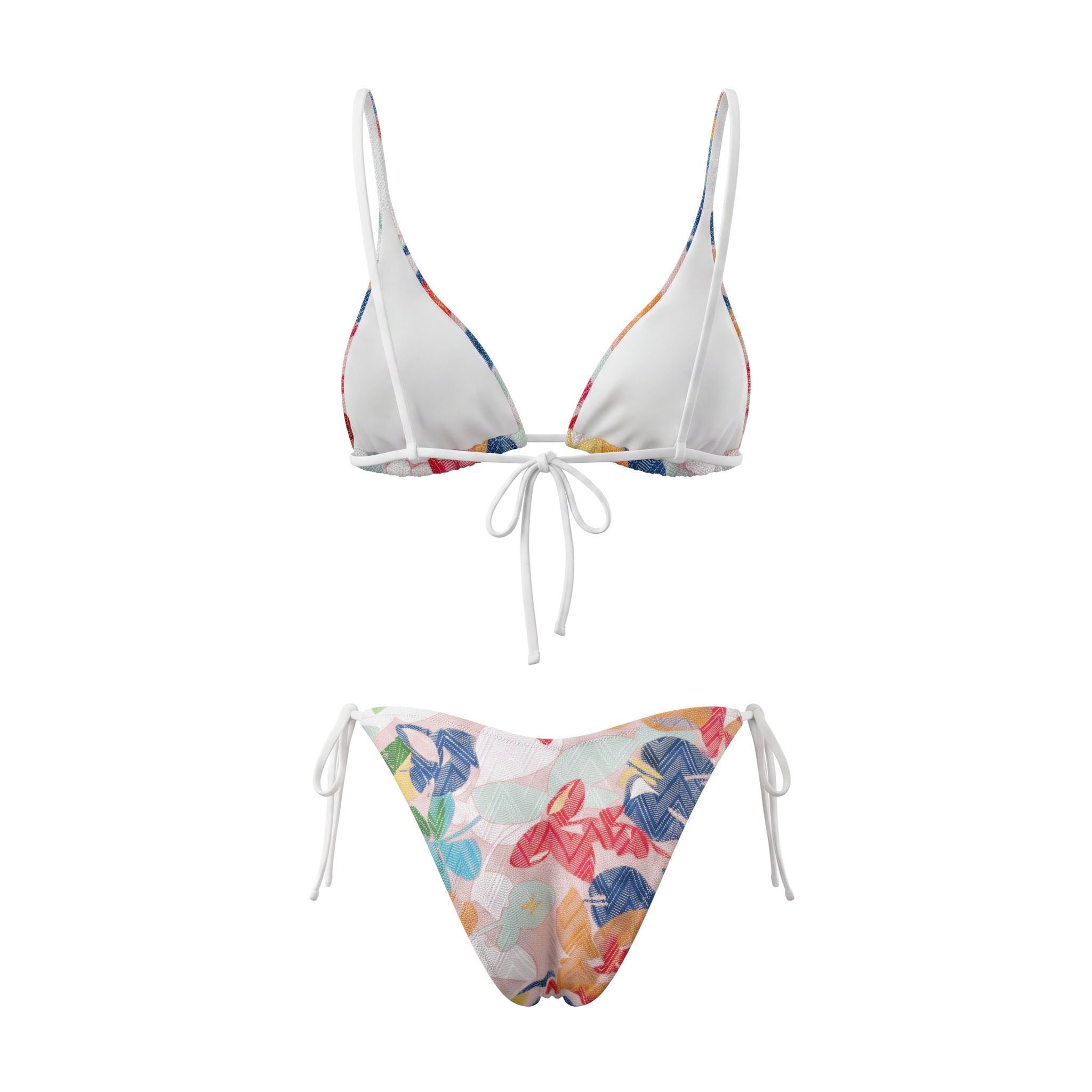 MISSONI MULTI PATTERNED BIKINI - SIZE 38
