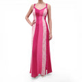 MISSONI PINK STRIPED DRESS WITH BUTTON DETAIL - SIZE 38