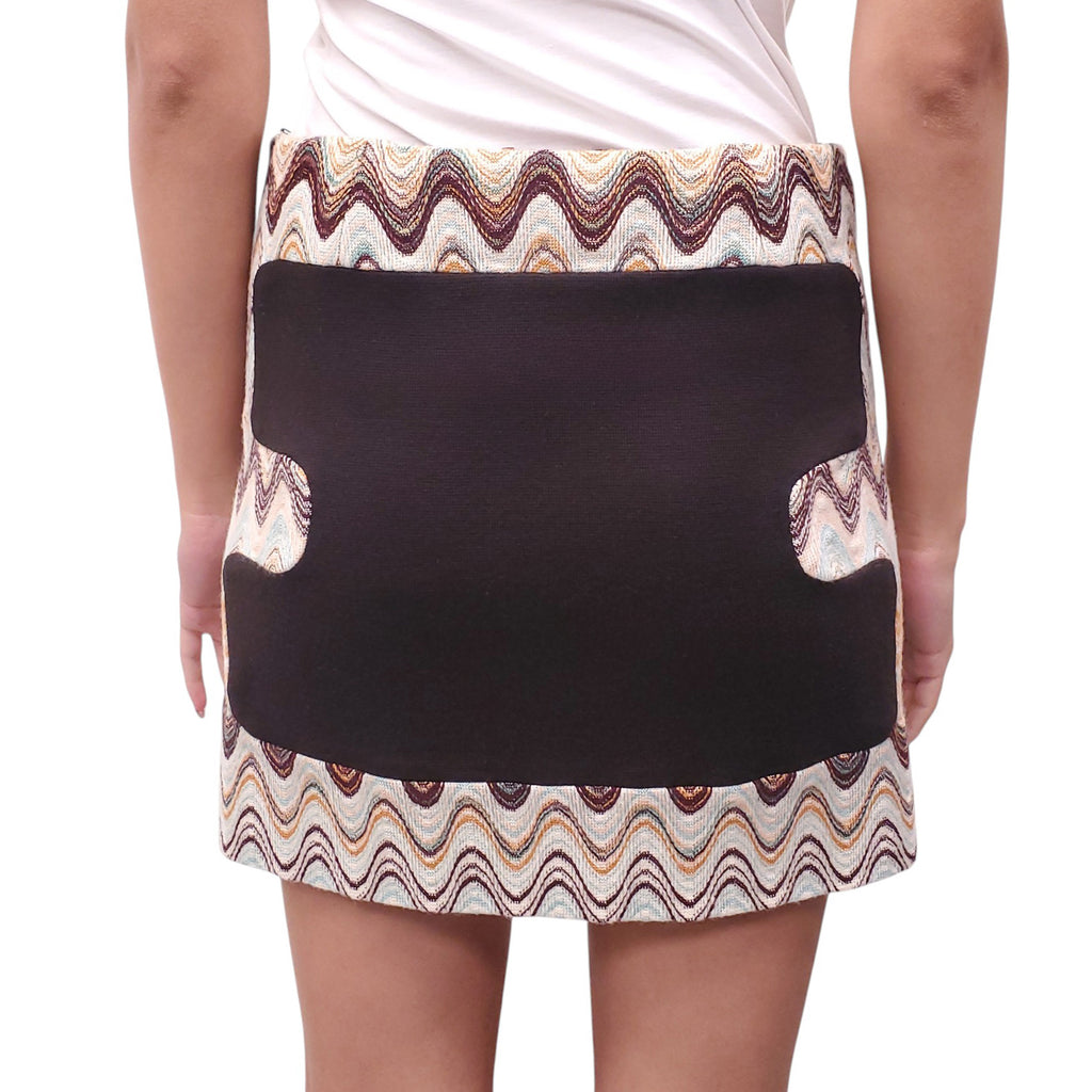 MISSONI WOOL KNIT MINI SKIRT - SIZE 40