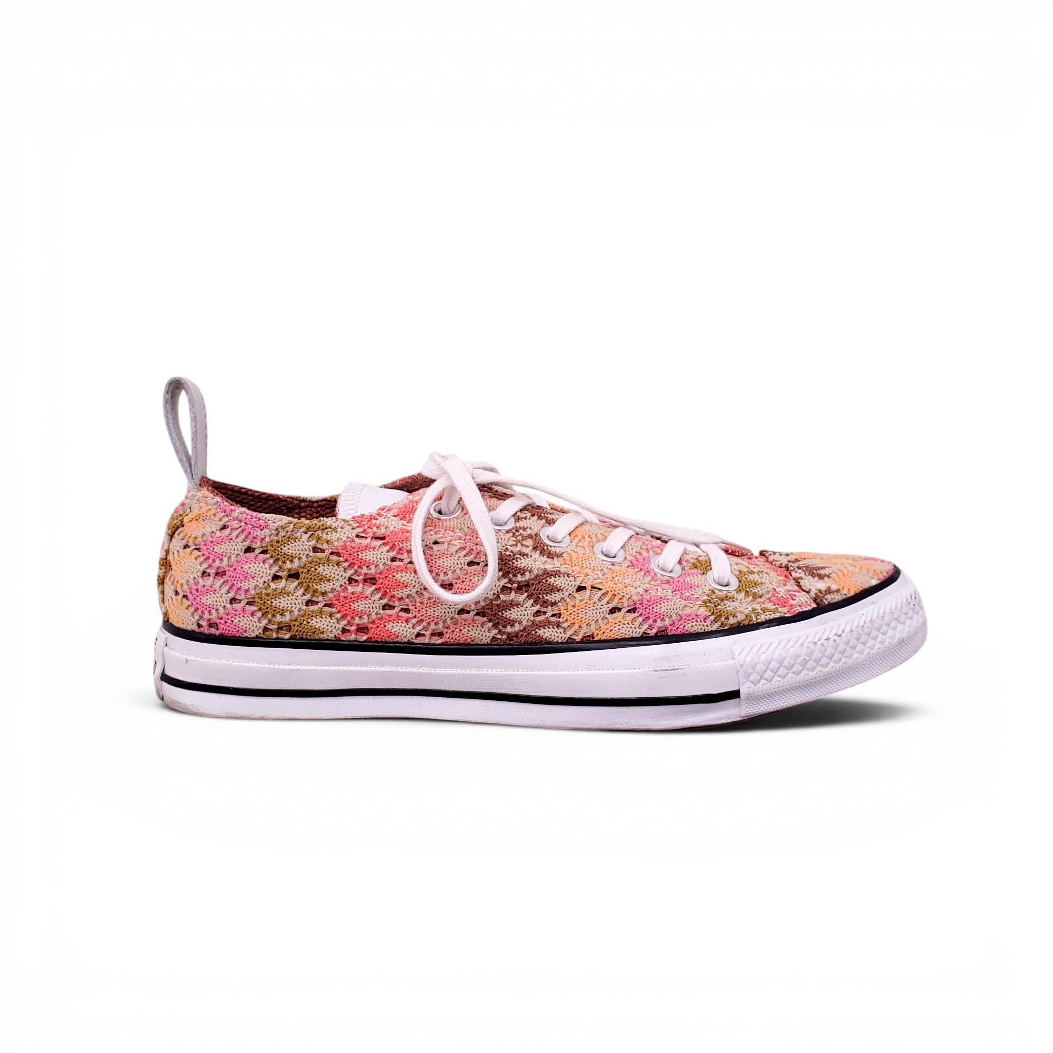 MISSONI x CONVERSE PATTERNED KNIT SNEAKERS - SIZE 8