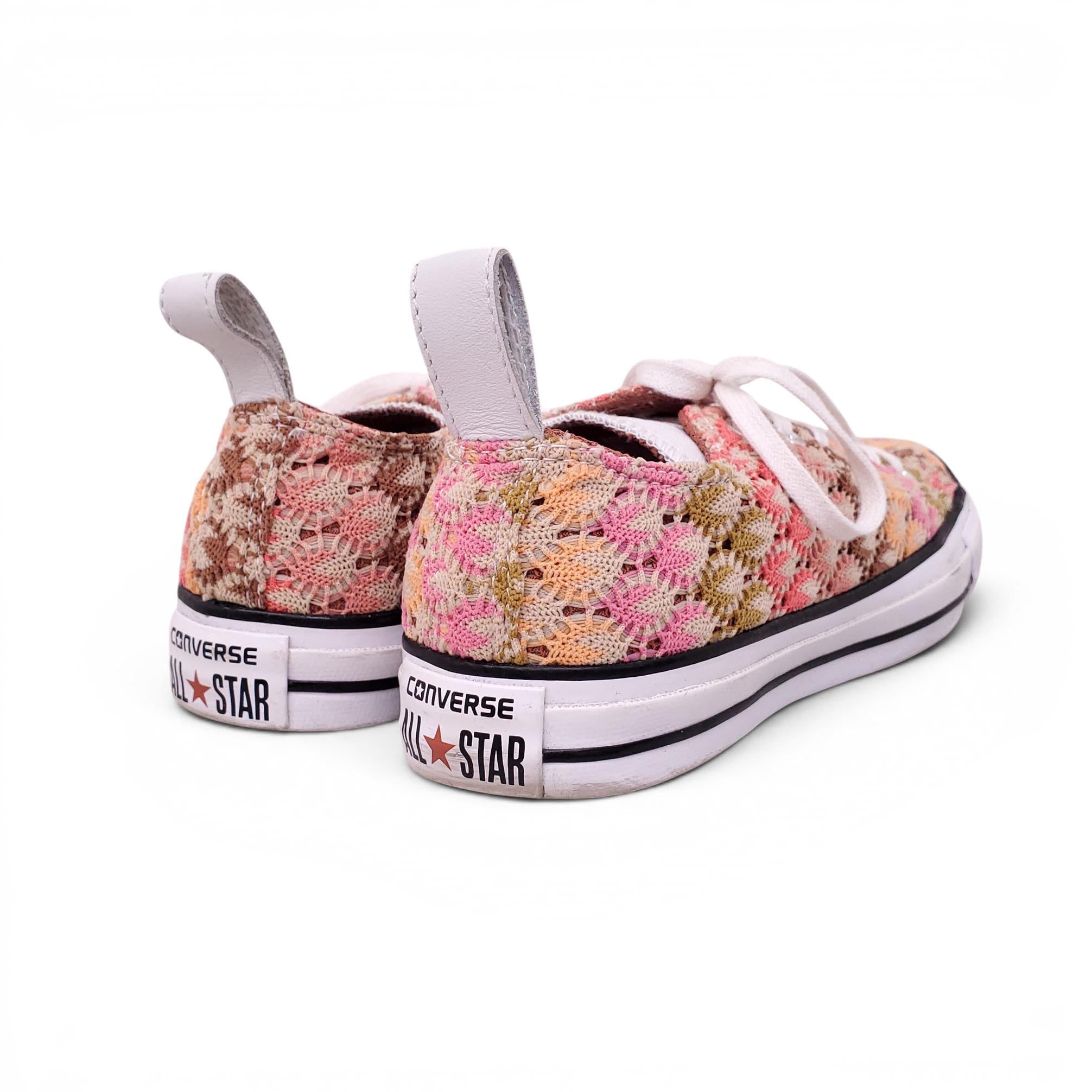 MISSONI x CONVERSE PATTERNED KNIT SNEAKERS - SIZE 8