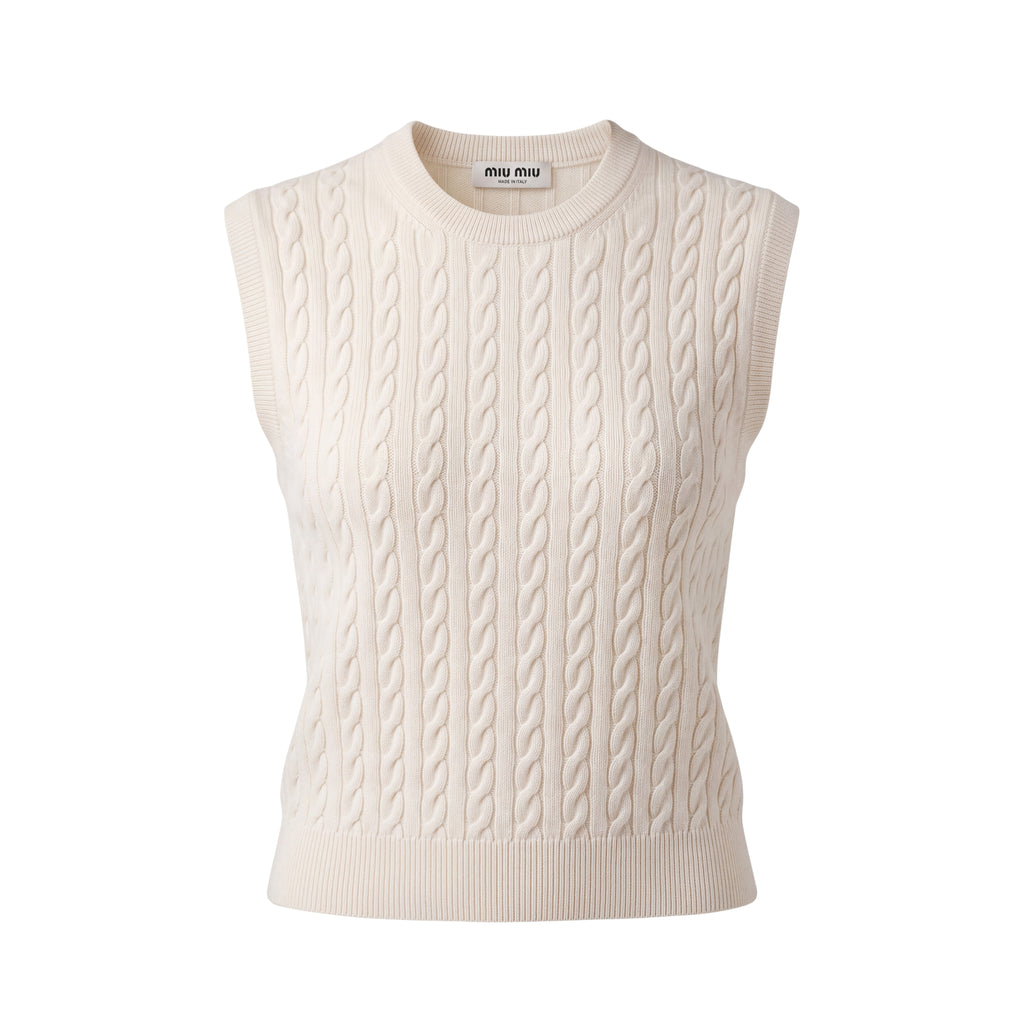 MIU MIU CASHMERE 2-PIECE CARDIGAN SET - SIZE 36