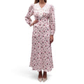 MIU MIU FLORAL DRESS WITH LACE LAPEL - SIZE 42