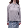 MIU MIU GREY COLLARED LONG SLEEVE - SIZE S