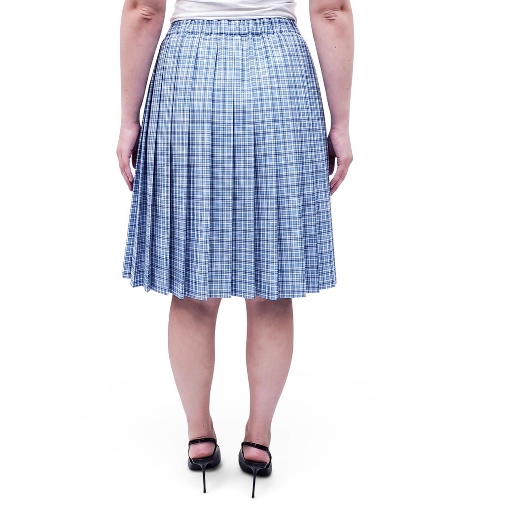 MIU MIU PLAID SKIRT WITH LOGO - SIZE 36