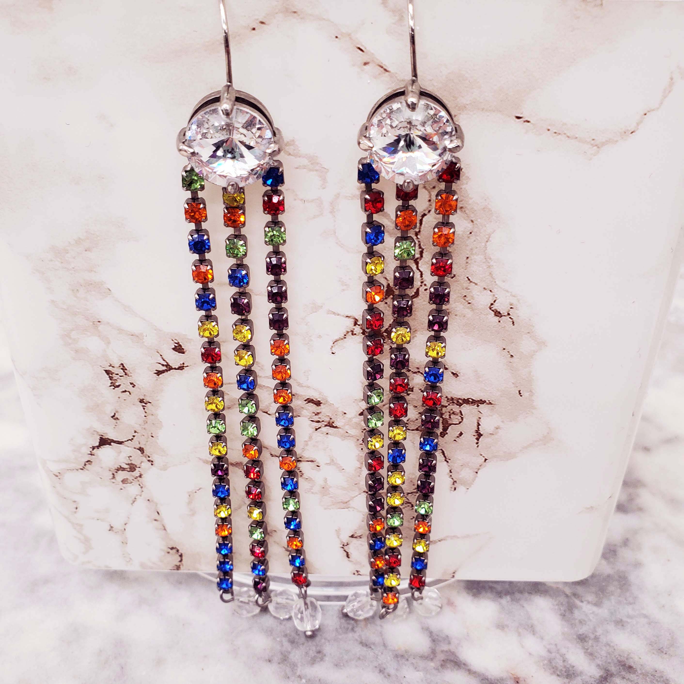 MIU MIU RAINBOW EARRINGS