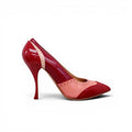 MIU MIU RED AND PINK OXFORD HEELS - SIZE 39.5