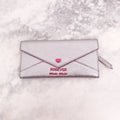 MIU MIU SILVER ENVELOPE WALLET