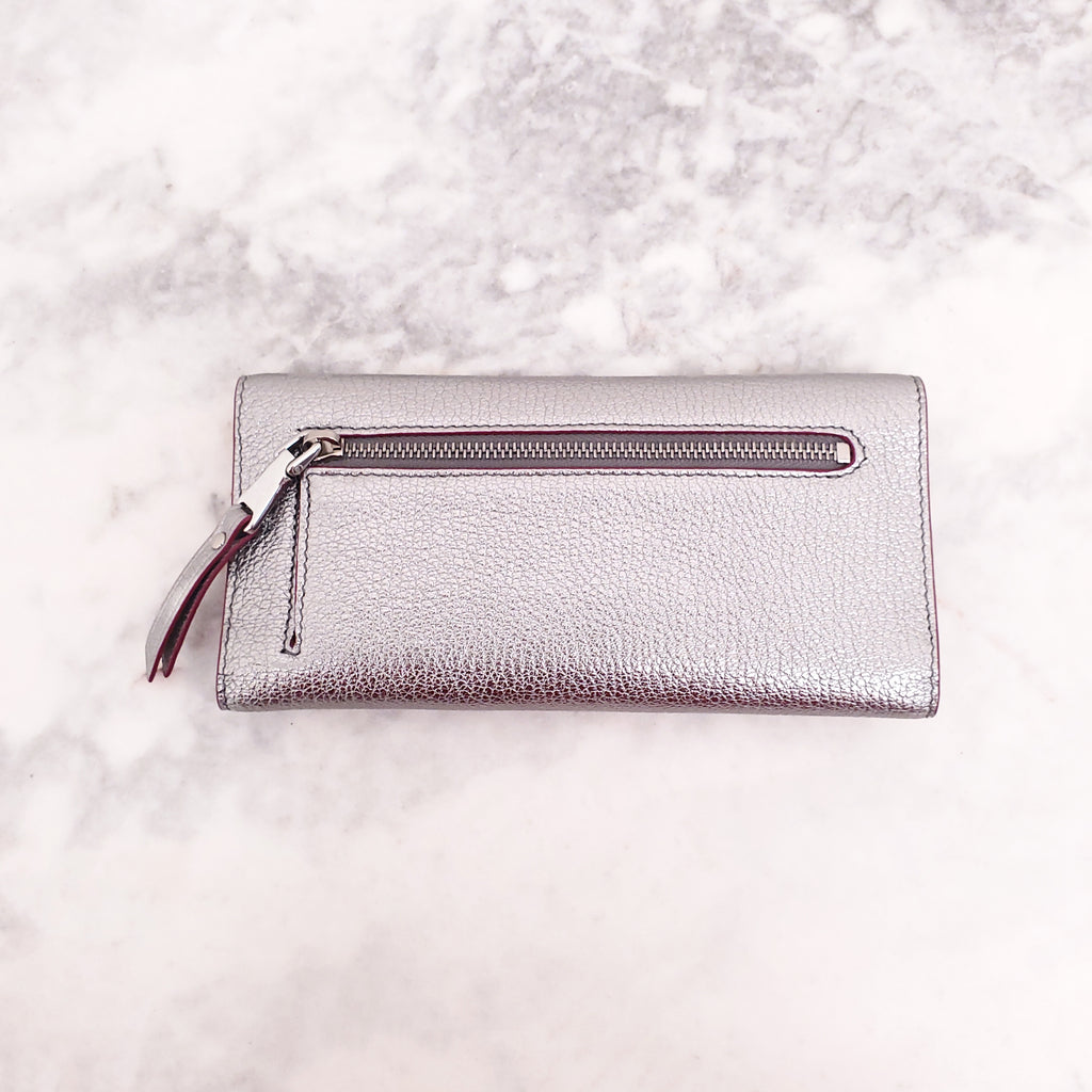 MIU MIU SILVER ENVELOPE WALLET